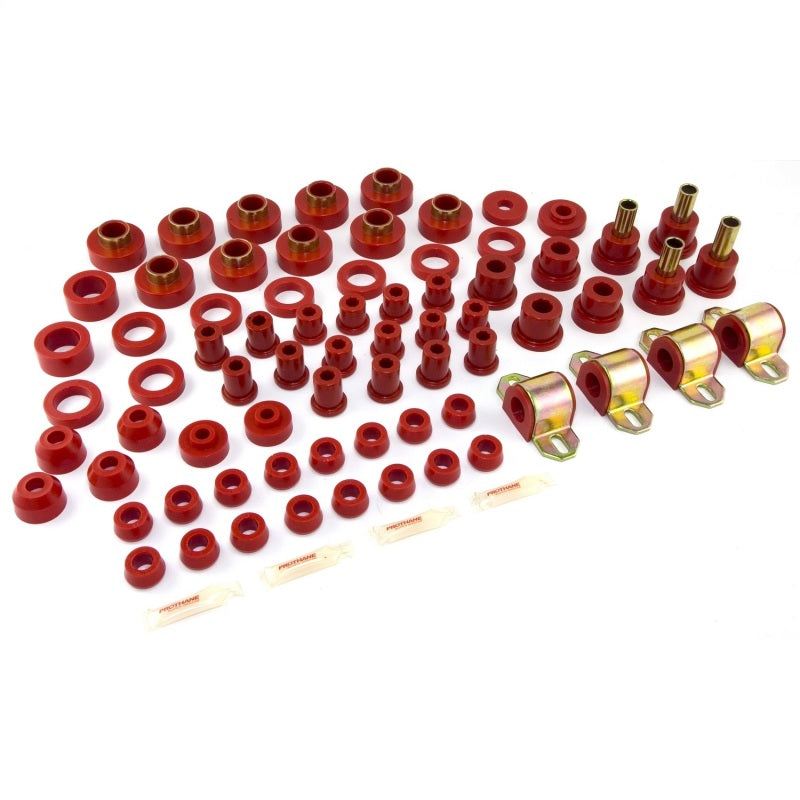 Rugged Ridge Polyurethane Bushing Kit Red CJ