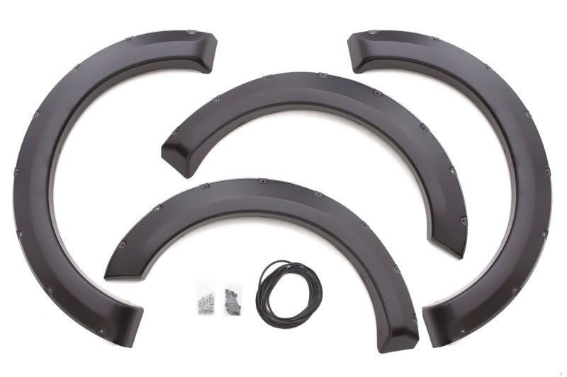 Lund Ford F-150 (Excl Raptor) RX-Rivet Style Smooth Elite Series Fender Flares - Black (4 Pc.)