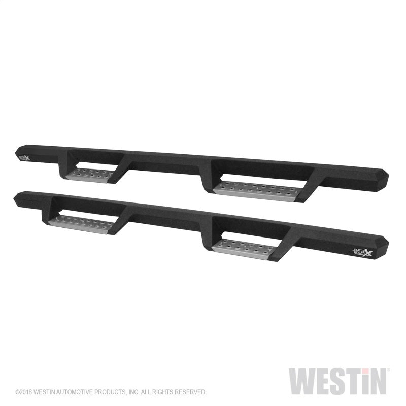 Westin 09+ RAM 1500 Quad Cab HDX Stainless Drop Nerf Step Bars - Tex. Blk