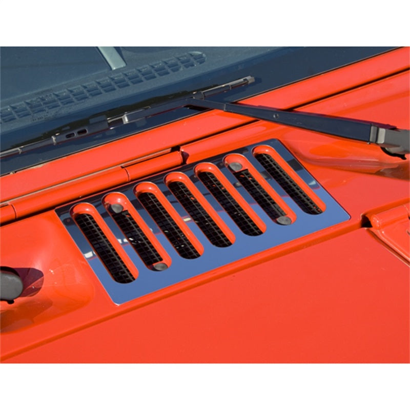 Rugged Ridge Jeep Wrangler JK Stainless Steel Cowl Vent Cover