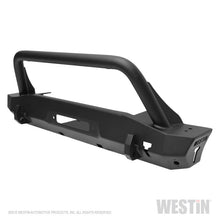 Load image into Gallery viewer, Westin 18+ Jeep Wrangler JL / 20-22 Gladiator WJ2 Stubby Front Bumper w/Bull Bar - Tex. Blk