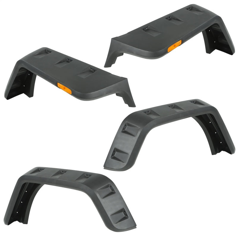 Rugged Ridge Hurricane Fender Flare Kit US Smooth Jeep Wrangler JK