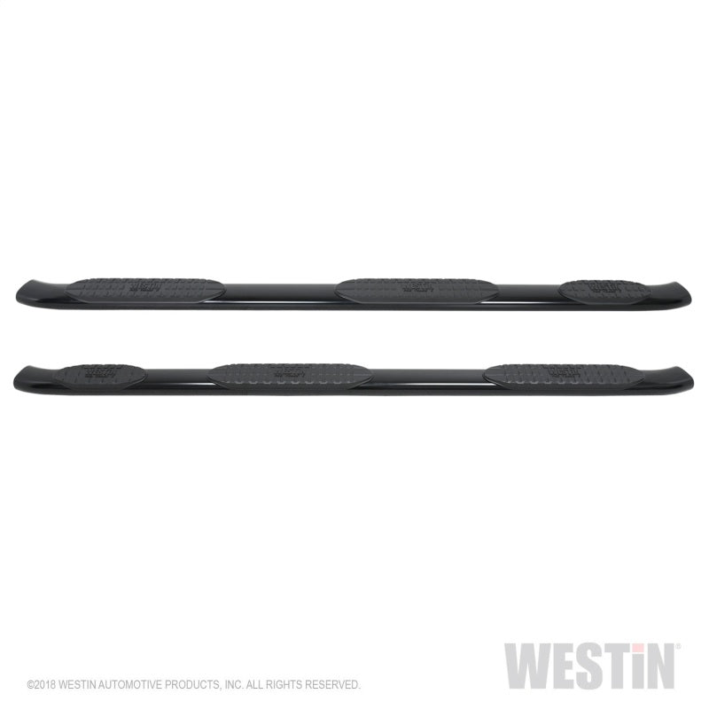 Westin Chevrolet Silverado Crew Cab w/ 6.5ft Bed PRO TRAXX 5 W2W Oval Nerf Step Bars - Black