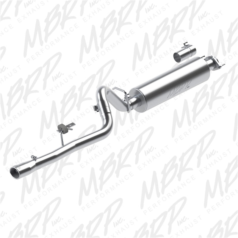 MBRP Jeep 2.5L Cherokee 2.5in Cat Back Single AL