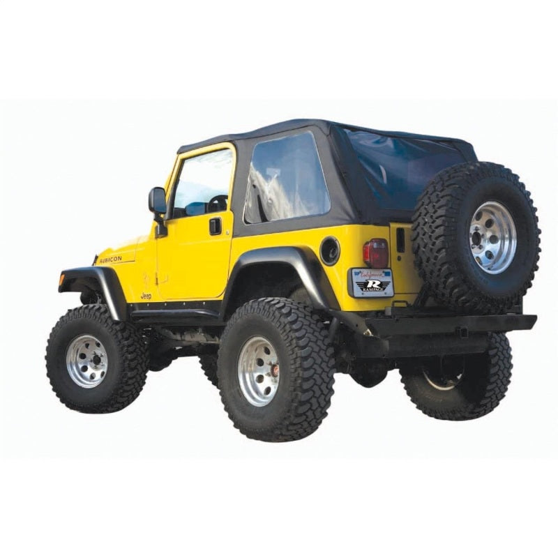 Rampage Jeep Wrangler(TJ) Excludes LJ Unlimited Frameless Soft Top Kit - Black Diamond