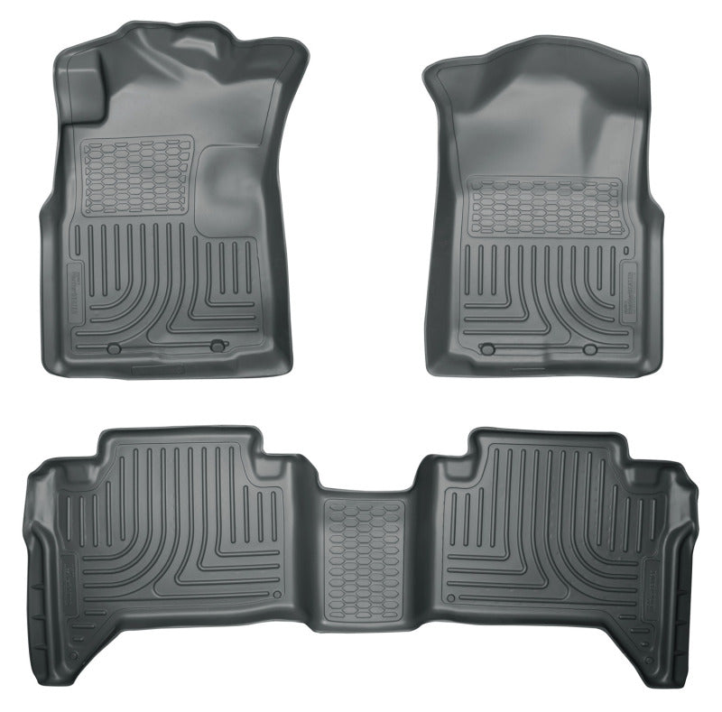 Husky Liners 05-15 Toyota Tacoma WeatherBeater Combo Grey Floor Liners