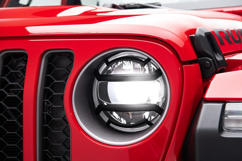 Rugged Ridge Jeep Wrangler JL / Jeep Gladiator JT Black Elite Headlight Guards Black