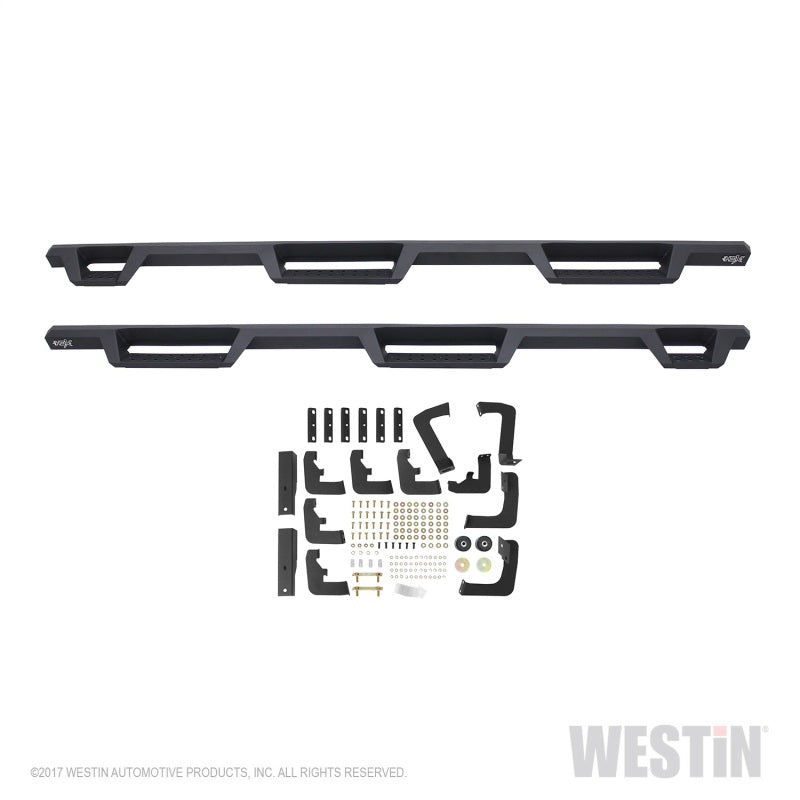 Westin 17+ Ford F-250/350 Crew Cab 6.75ft Bed HDX Drop W2W Nerf Step Bars - Tex. Blk