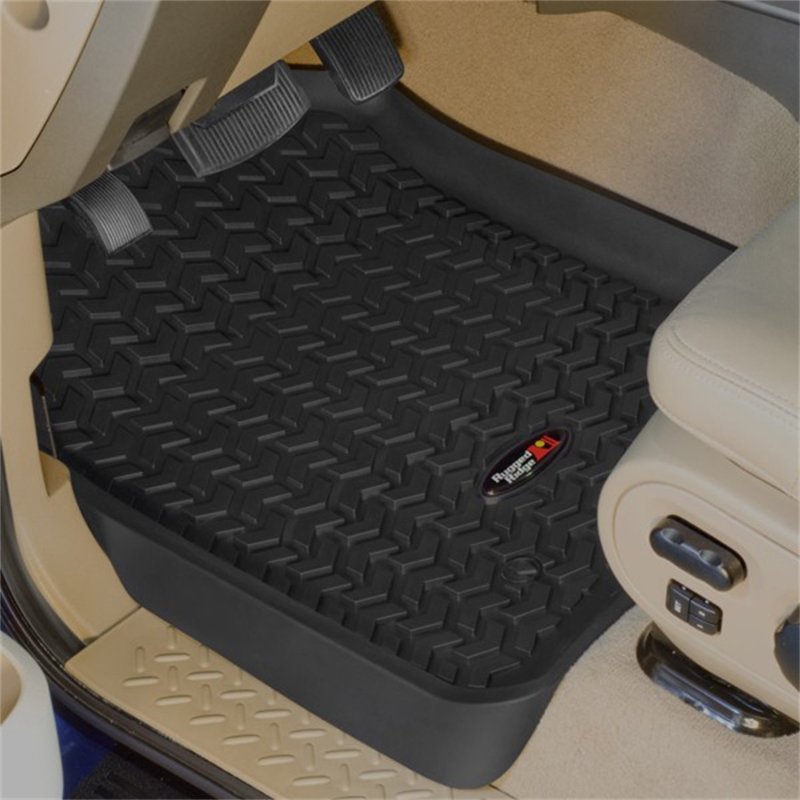 Rugged Ridge Floor Liner Front Black Ford F-250 / F-350 Regular / Extended