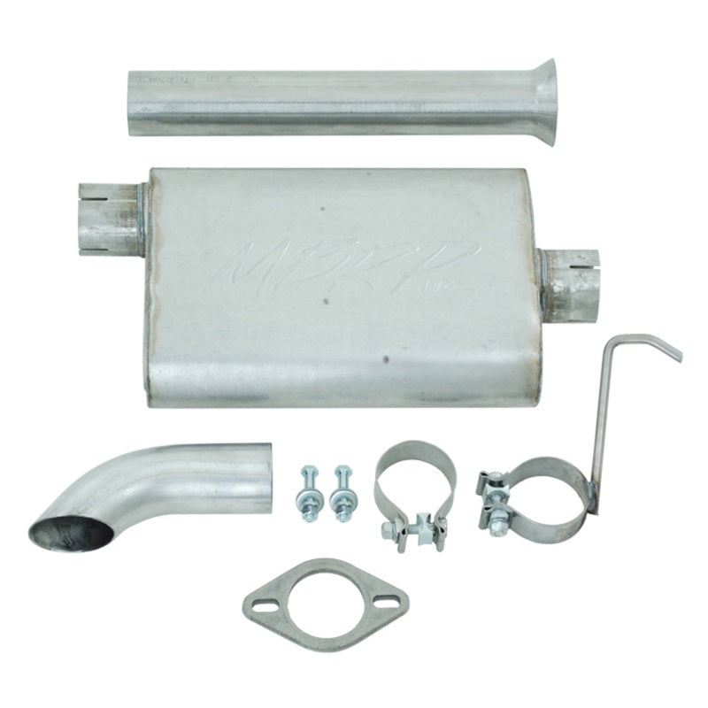 MBRP Jeep Wrangler (TJ) Inline-4 2.5L Inline-6 4.0L Cat Back Single Off-Road Turn Down Alum Ex