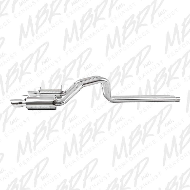 MBRP Ford Shelby GT500 / GT Dual Split Rear Street Version 4in Tips T409 Exhaust System