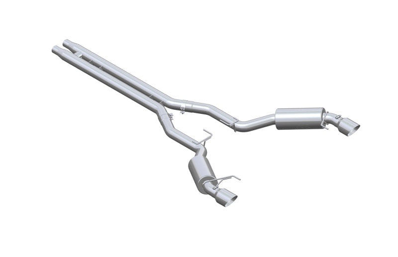 MBRP Ford Mustang GT 5.0 3in Cat Back Dual Split Rear Race Version 4.5in Tips - T409
