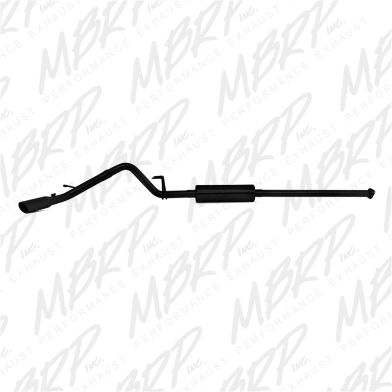 MBRP Toyota Tacoma 4.0L EC/CC Cat-Back Single Exit AL - Black