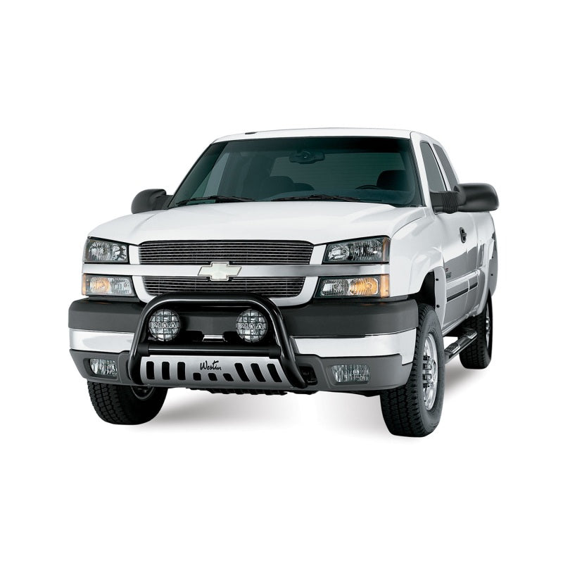 Westin 1999+ Chevy Silverado 1500 Crew Cab Signature 3 Nerf Step Bars - Black