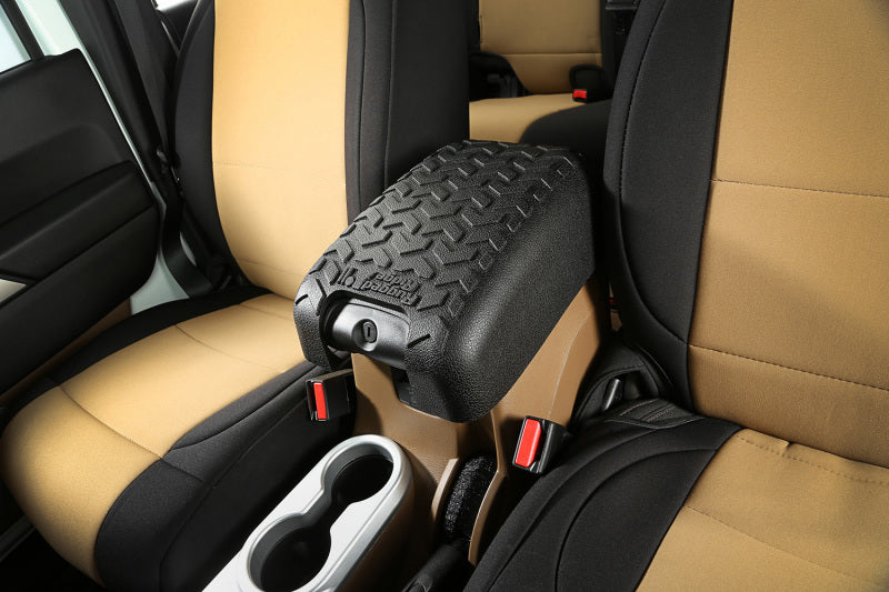 Rugged Ridge Center Console Cover Black Jeep Wrangler JK