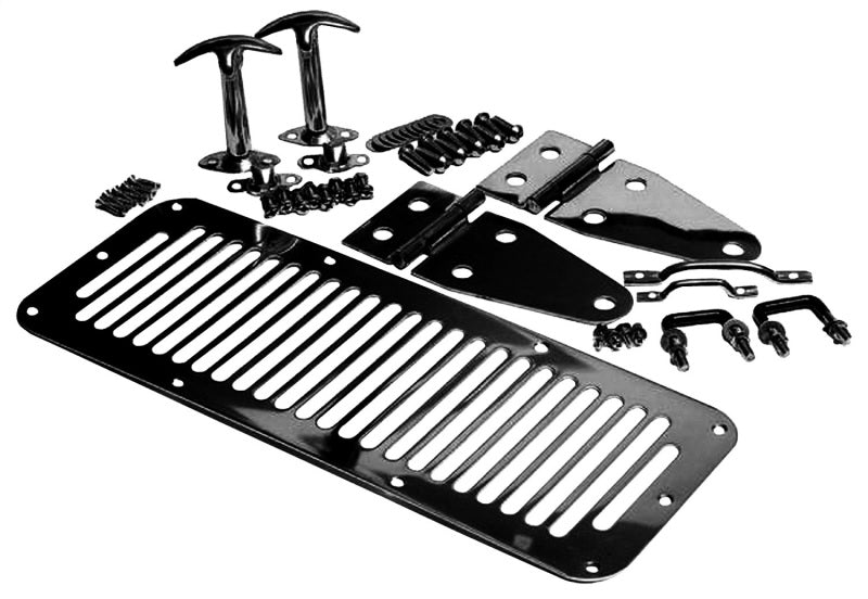 Rampage Jeep Wrangler(YJ) Hood Set - Black