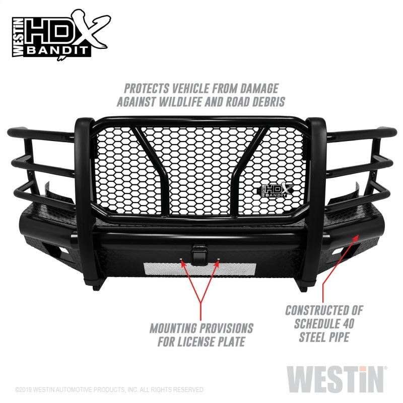 Westin 11+ Chevrolet Silverado 2500/3500 HDX Bandit Front Bumper - Blk