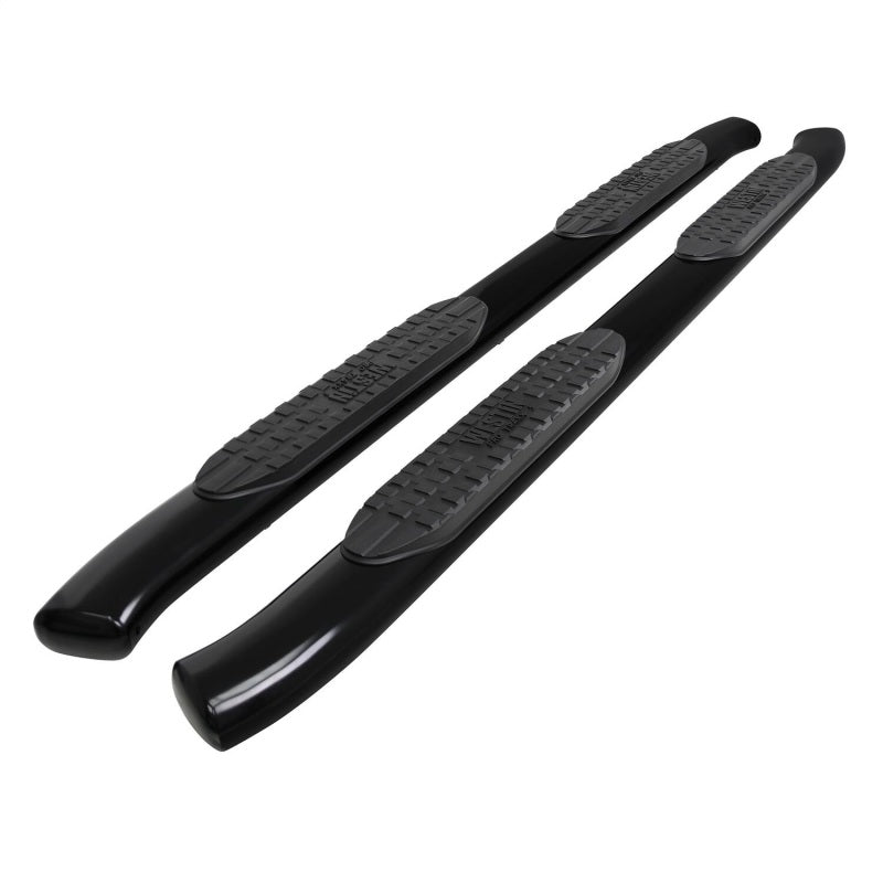 Westin 19+ Chevrolet Silverado/GMC Sierra 1500 Double Cab PRO TRAXX 5 Oval Nerf Step Bars - Black