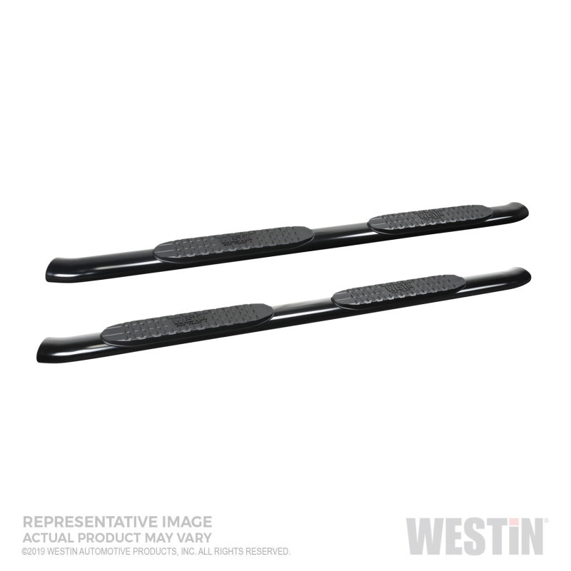 Westin 19+ Chevrolet/GMC Silverado/Sierra 1500 Double Cab PRO TRAXX 4 Oval Nerf Step Bars - Black
