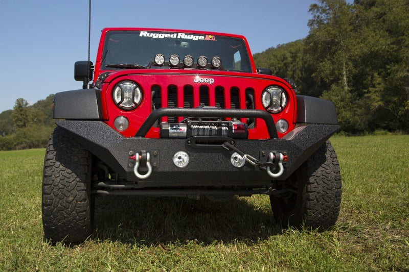 Rugged Ridge Spartan Front Bumper HCE W/Overrider Jeep Wrangler JK