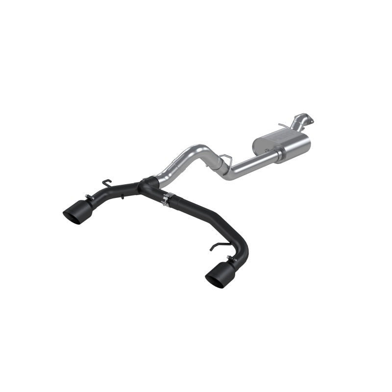 MBRP Ford Bronco 2.3/2.7L EcoBoost 2/4-Dr 3in Catback Dual Split Rear Exit BLK AL