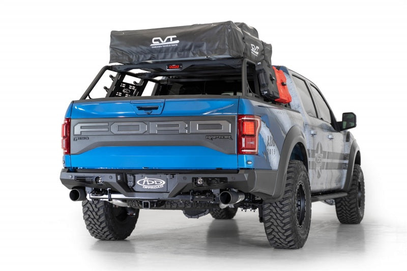Addictive Desert Designs 17+ Ford Raptor F-150 Bomber Rear Bumper w/ Backup Sensor Cutouts