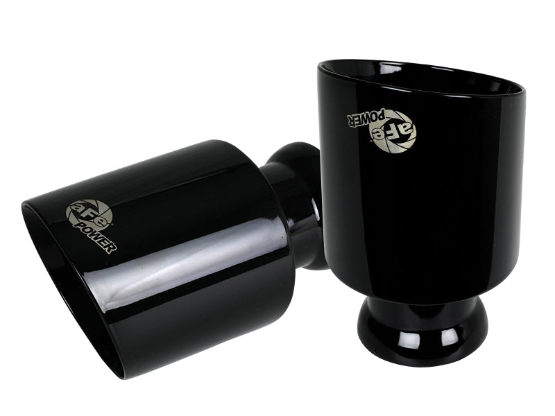 aFe MACH Force-XP 4-1/2in Black OE Replacement Exhaust Tips - 2015+ Dodge Charger/Hellcat