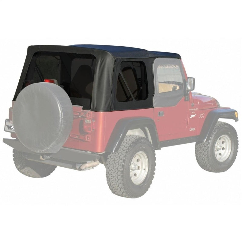 Rampage Jeep Wrangler(TJ) OEM Replacement Top - Black Denim
