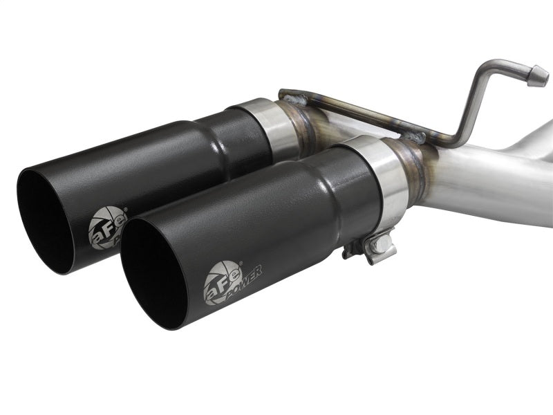 aFe Rebel Exhausts 3in SS Cat-Back 2015+ Ford F-150 EcoBoost V6 2.7/3.5L V8 5.0L w/ Black Tips