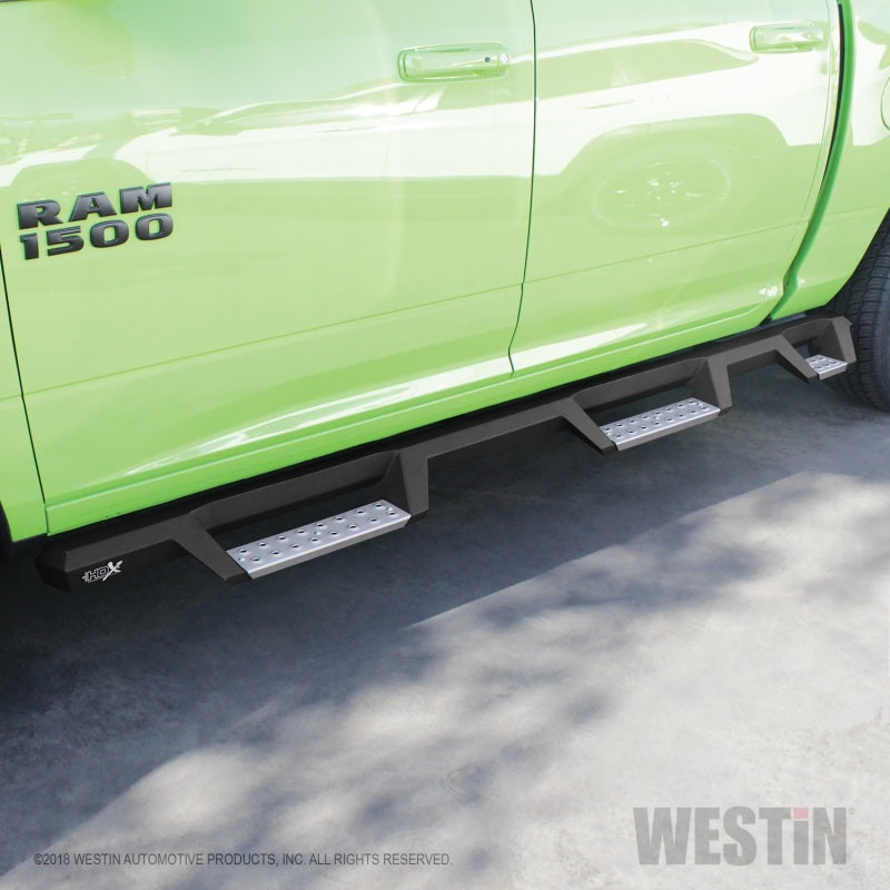 Westin 19+ 1500 Classic CC 5.5ft. Bed HDX Stainless Drop W2W Nerf Step Bars - Tex. Blk