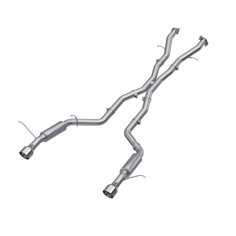 MBRP Dodge Durango SRT 6.4L Armor Lite AL Steel 3in Cat Back Exhaust Dual Rear Exit w/ SS Tips