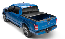 Load image into Gallery viewer, Lund Ford F250/F350/F450 Super Duty (8ft bed) Genesis Roll Up Tonneau Cover - Black
