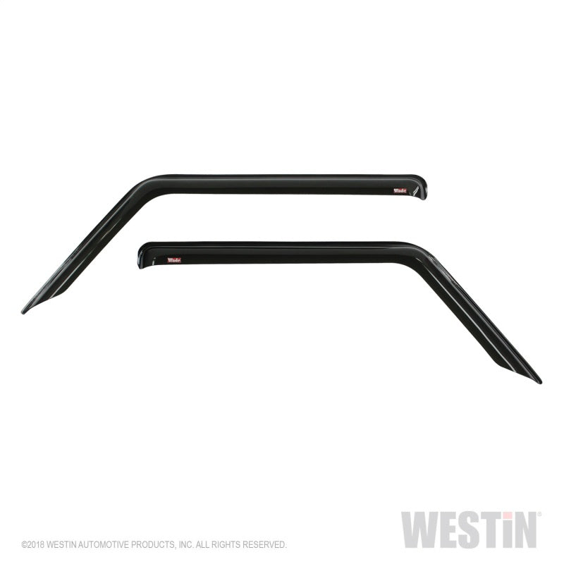 Westin Jeep Wrangler JL Wade Slim Wind Deflector 2pc - Smoke