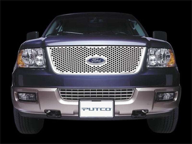 Putco Ford Ranger w/ Logo CutOut (Honeycomb Grille) Punch Stainless Steel Grilles