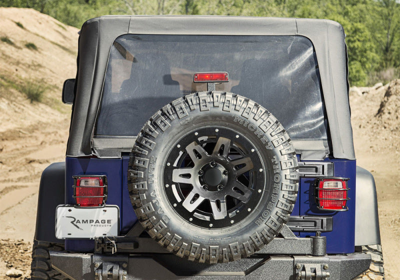 Rampage Jeep Wrangler(TJ) Unlimited OEM Replacement Soft Upper Doors - Black Denim