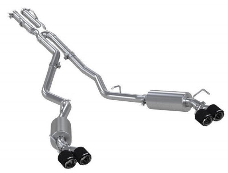MBRP Ford Explorer ST 3.0L Ecoboost SS 2.5in Dual Rear Exit w/ Carbon Fiber Quad Tips - T304