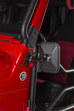 Load image into Gallery viewer, Rugged Ridge Jeep Wrangler Textured Black Rectangluar Stubby Trail Mirror