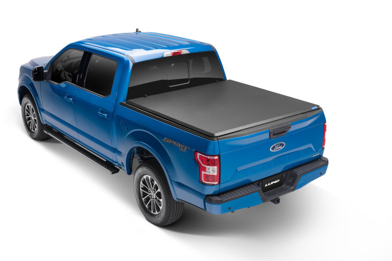 Lund Dodge Ram 1500 Fleetside (6.4ft. Bed) Hard Fold Tonneau Cover - Black