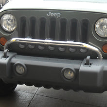 Load image into Gallery viewer, Rugged Ridge Jeep Wrangler JK Stainless Steel Bumper Mounted Light Bar