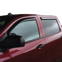 Load image into Gallery viewer, Westin 2014+ Chevy Silverado 1500 Crew Cab Wade In-Channel Wind Deflector 4pc - Smoke