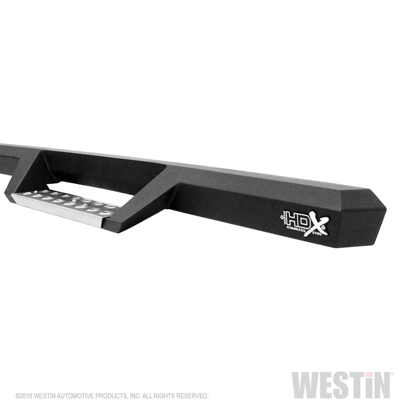 Westin 07+ Jeep Wrangler JK 2dr. HDX Stainless Drop Nerf Step Bars - Tex. Blk