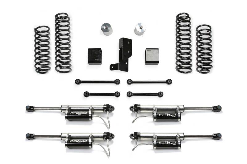 Fabtech 18+ Jeep JL 4-Door 4WD 3in Sport System w/Dl Resi