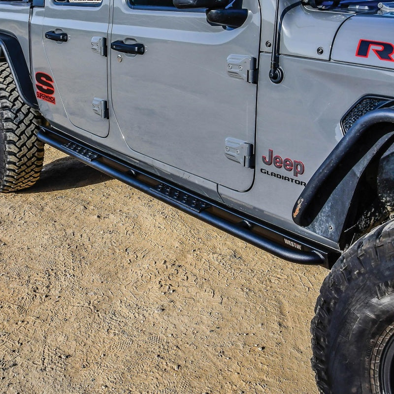 Westin 20+ Jeep Gladiator Rock Slider - Textured Black