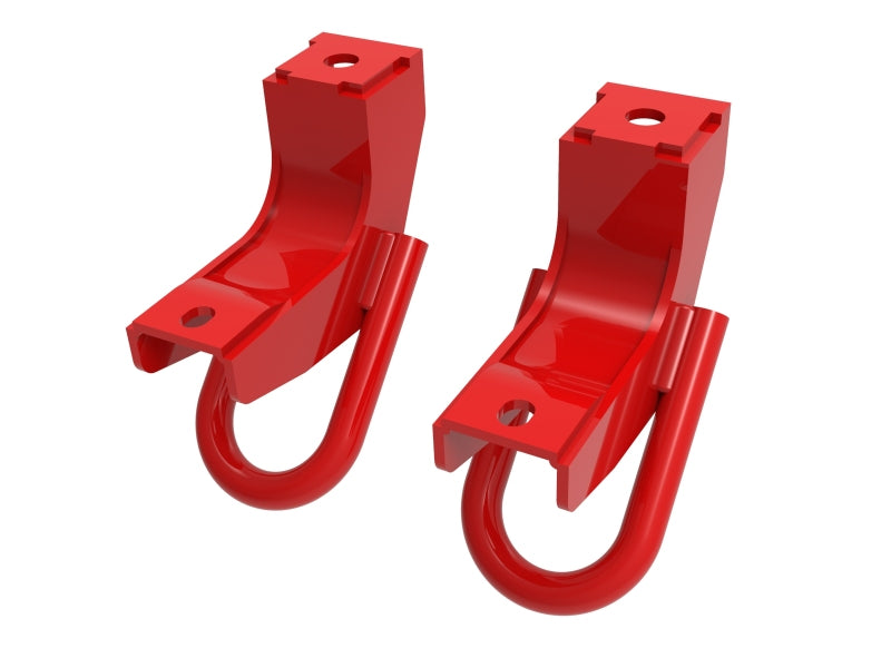 aFe Front Tow Hook Red 2022+ Toyota Tundra 3.5L V6