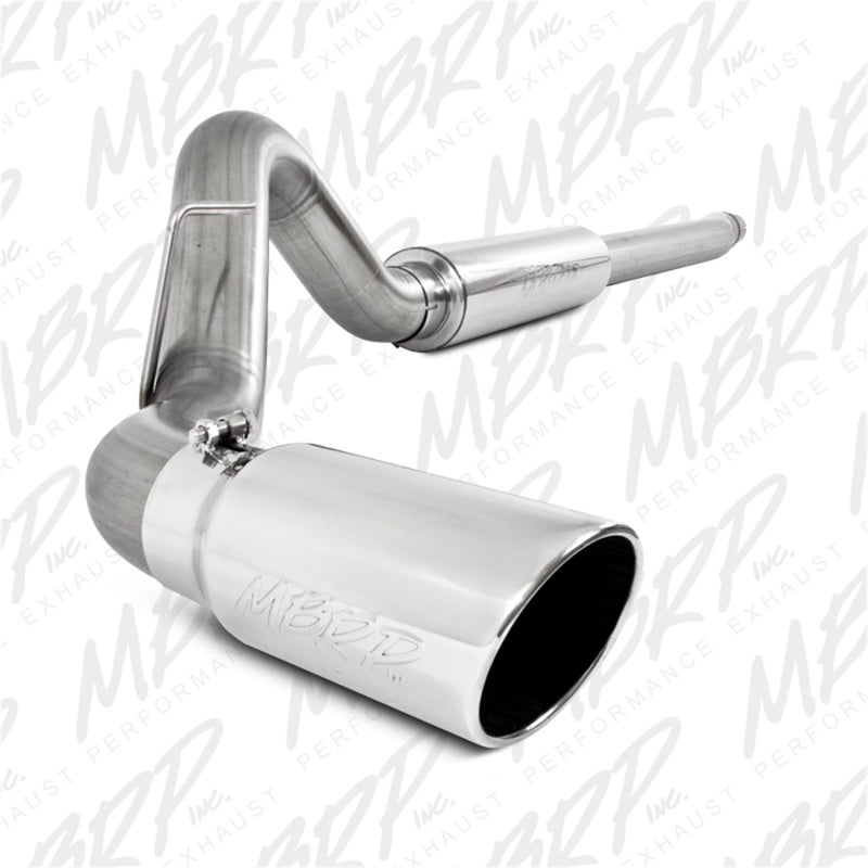 MBRP Ford F-250/350/450 6.2L V8 Gas 4in Cat Back Single Side T409 Exhaust System