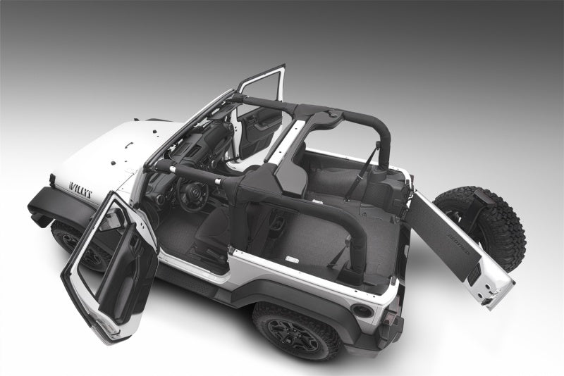 BedRug 11-18 Jeep JK 2Dr Rear 5pc BedTred Cargo Kit (Incl Tailgate & Tub Liner)
