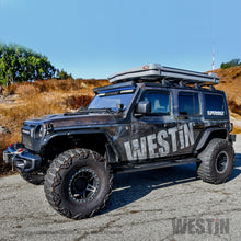 Load image into Gallery viewer, Westin 18+ Jeep Wrangler JLU 4dr R5 Nerf Step Bars - Tex. Blk