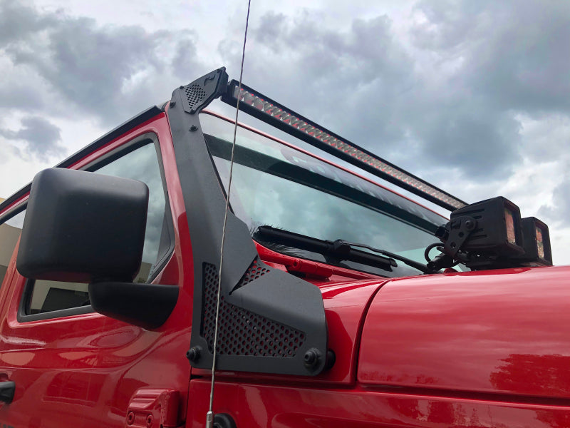 Go Rhino Jeep Wrangler JL/JLU/Gladiator JT XE Windshield Light Bar Mount - 50in Single Row