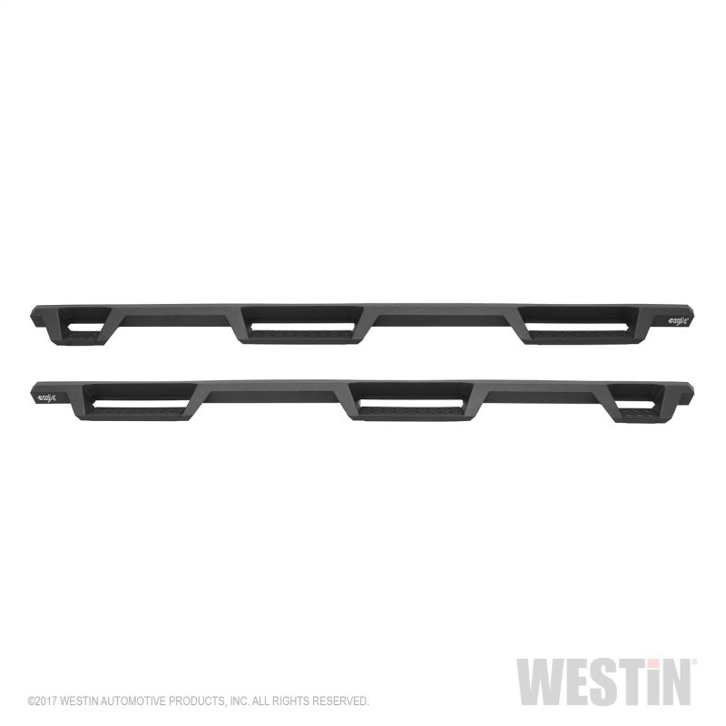 Westin Ford F-250/350/450/550 CC (6.75ft Bed) HDX Drop Whl to Whl Nerf Step Bars - Text Blk
