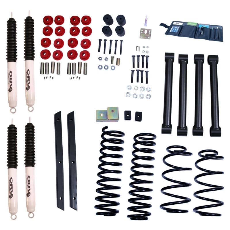Rugged Ridge 2in Lift Kit with Shocks Jeep Wrangler TJ